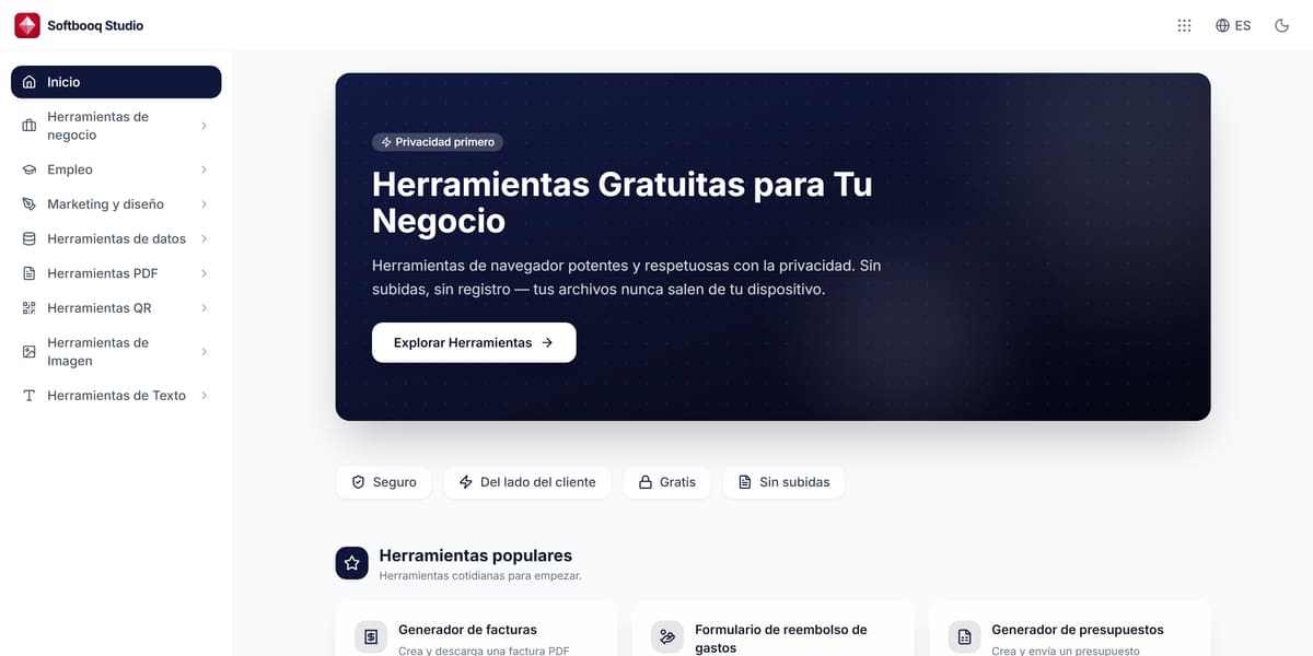 Softbooq Studio en uso